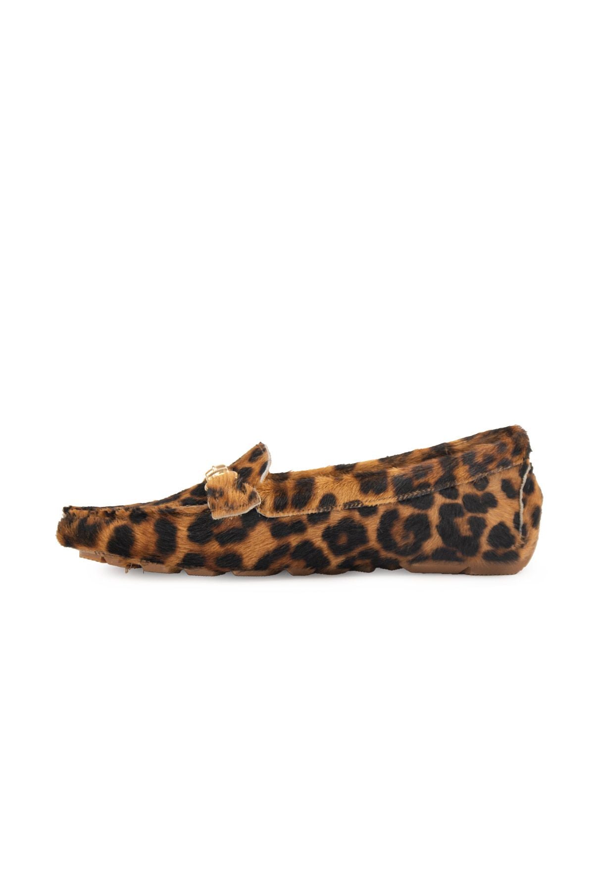 Hakiki Deri Loafer Ayakkabı 700918 Leopar