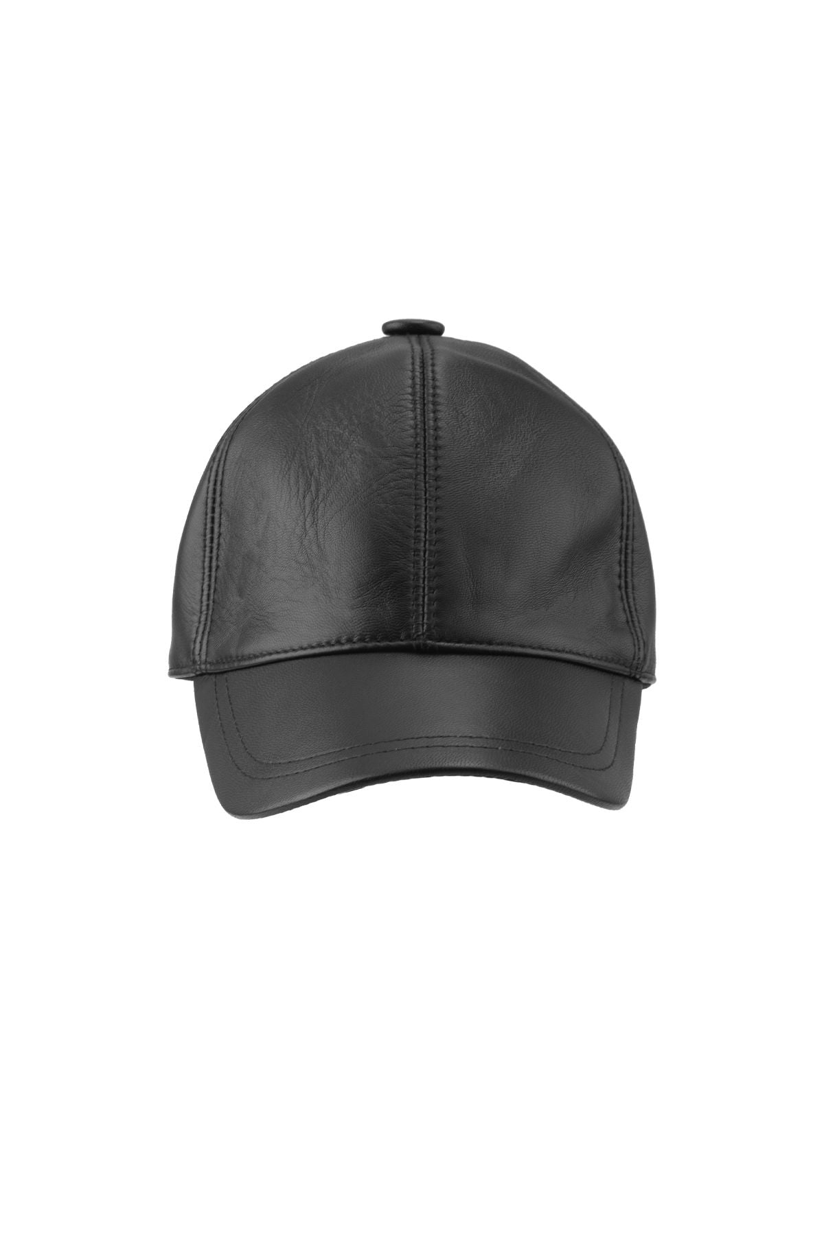 Hakiki Deri Unisex Şapka 24SP04 Siyah