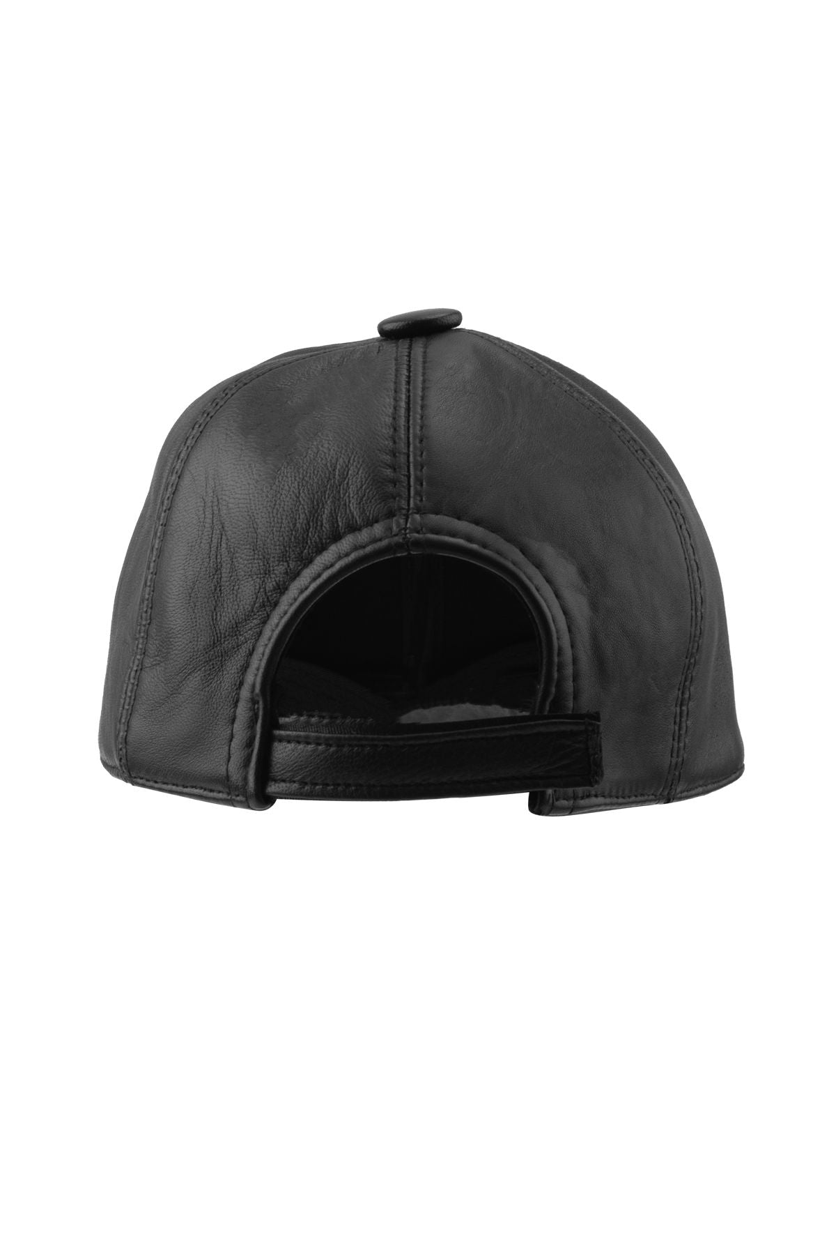 Hakiki Deri Unisex Şapka 24SP04 Siyah