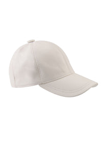 Genuine Leather Unisex Hat 24SP04 Beige