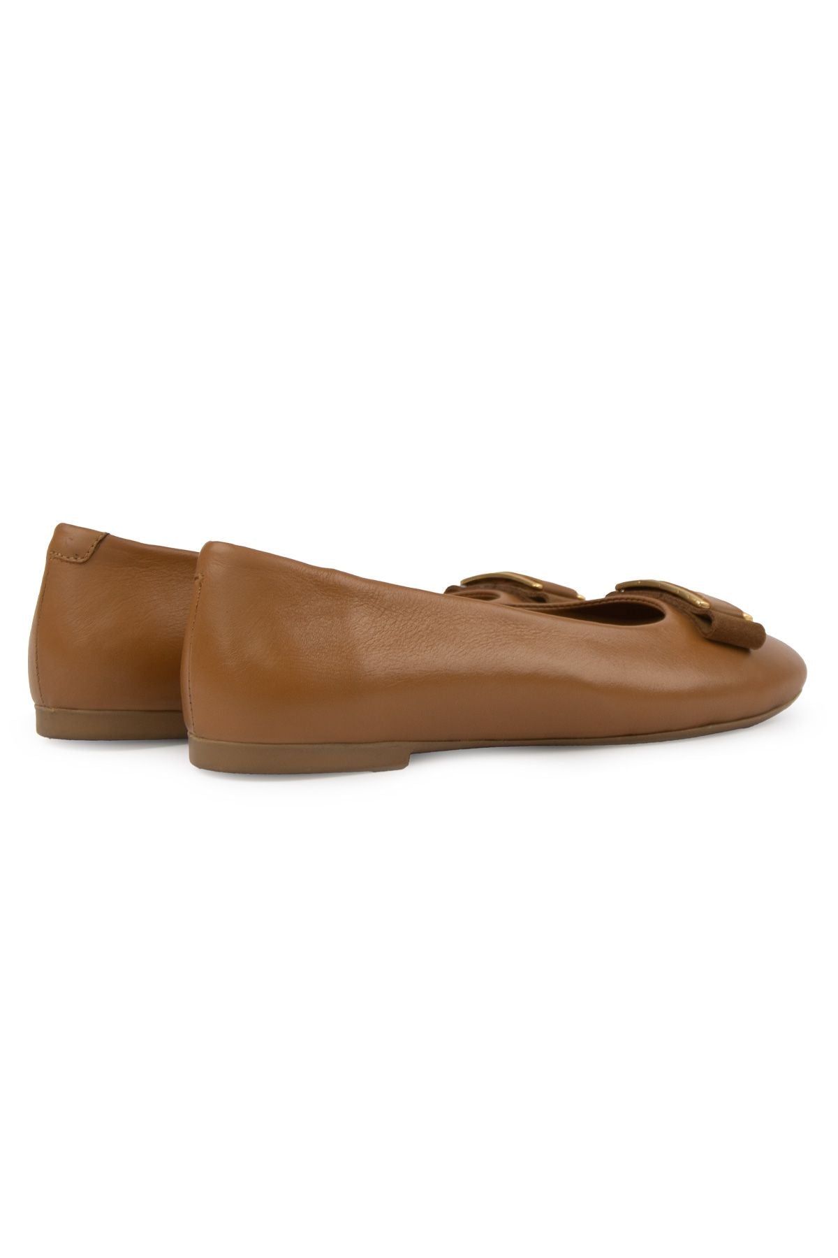 Hakiki Deri Tokalı Babet DG6048 Taba