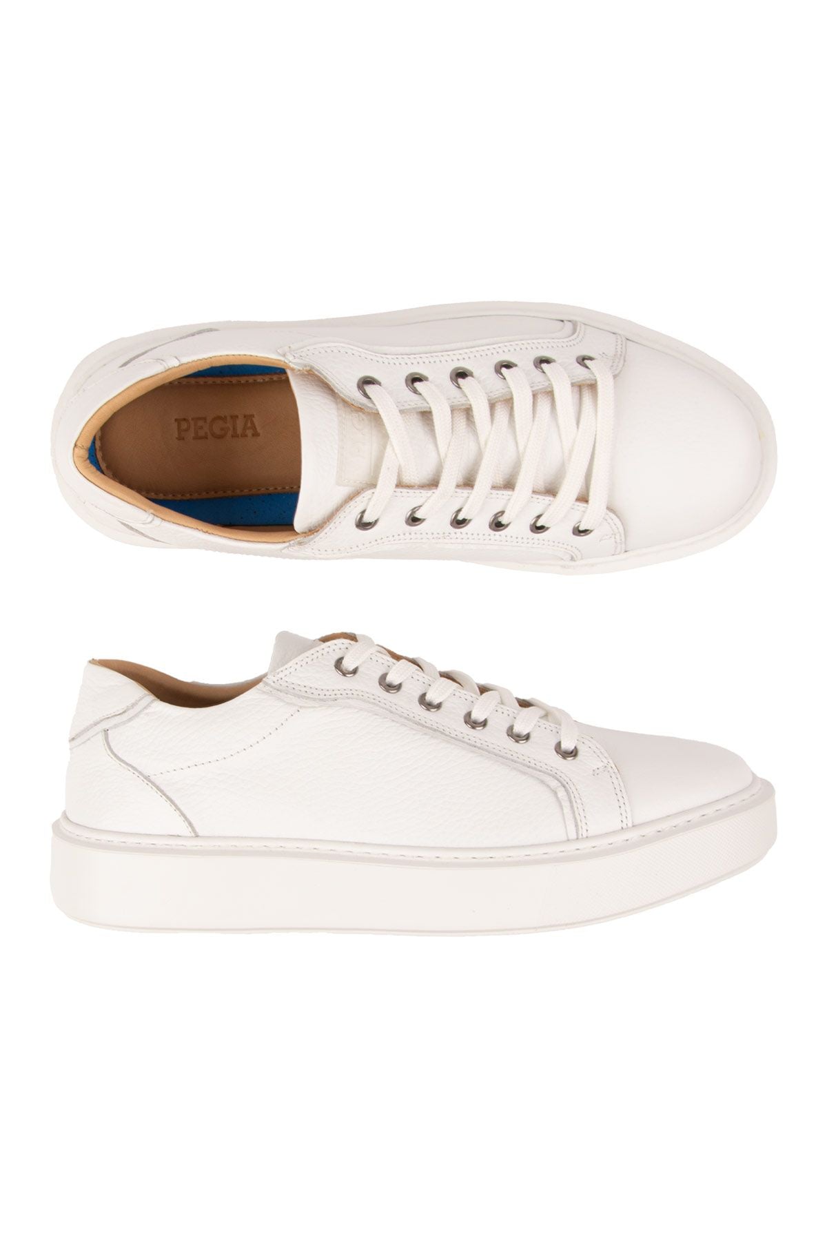 Hakiki Floater Deri Sneaker 500971 Beyaz