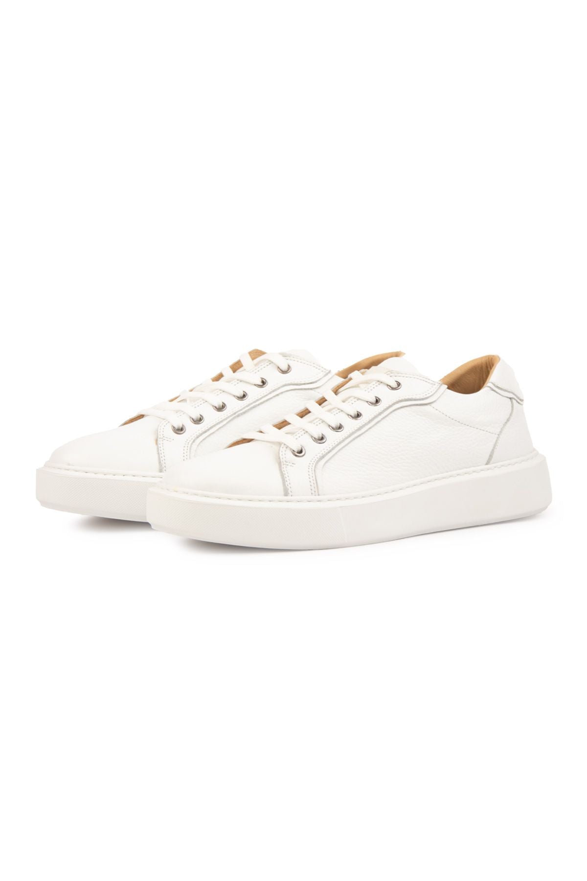 Hakiki Floater Deri Sneaker 500971 Beyaz