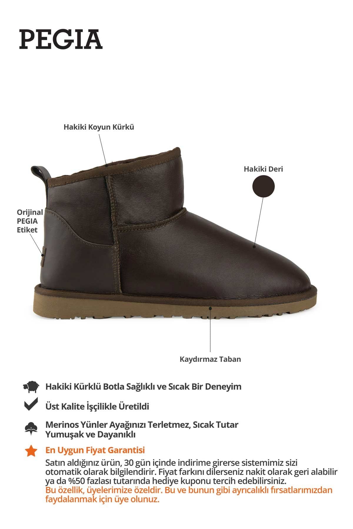 Hakiki Kürk Klasik Erkek Bot 375061 Kahve
