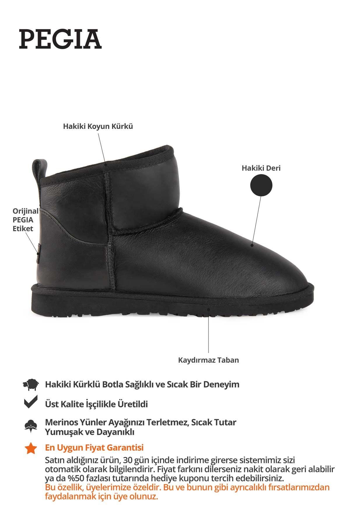 Hakiki Kürk Klasik Erkek Bot 375061 Siyah