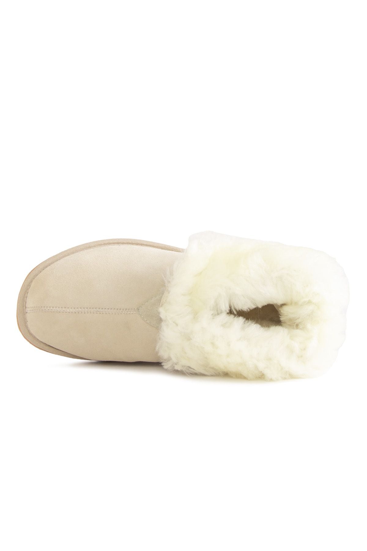 Hakiki Kürk Unisex Panduf 191222 Bej