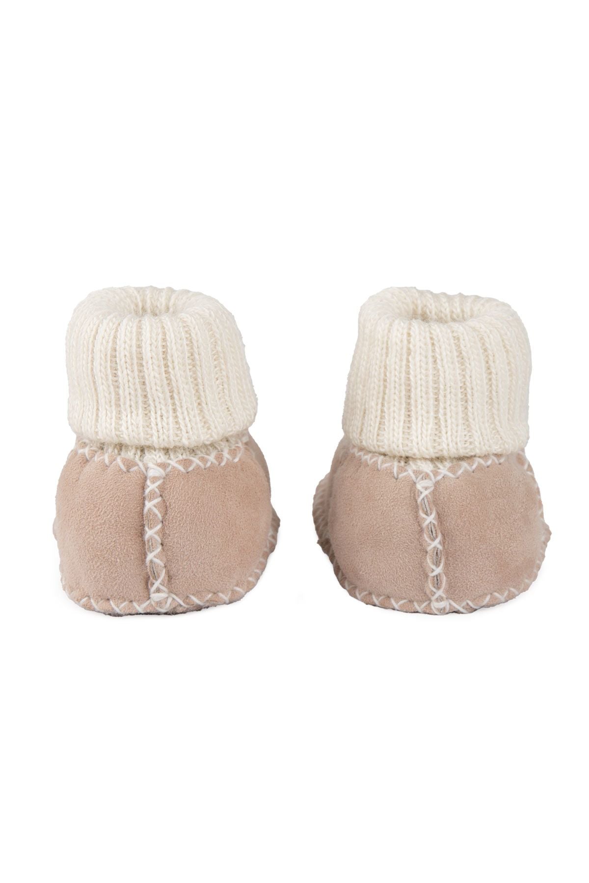 Hakiki Kürklü Bebek Patiği 141203 Pembe