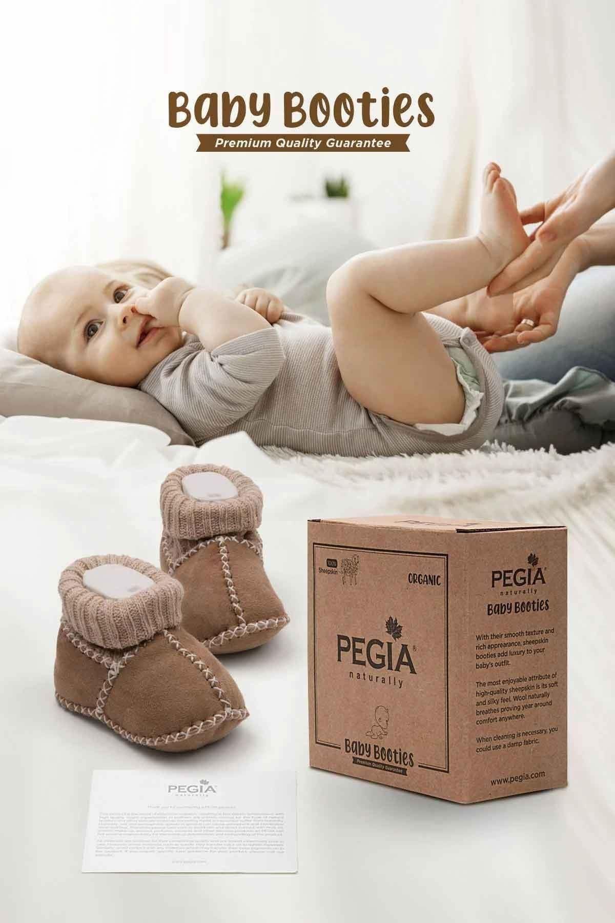 Hakiki Kürklü Bebek Patiği 141204 Yeşil