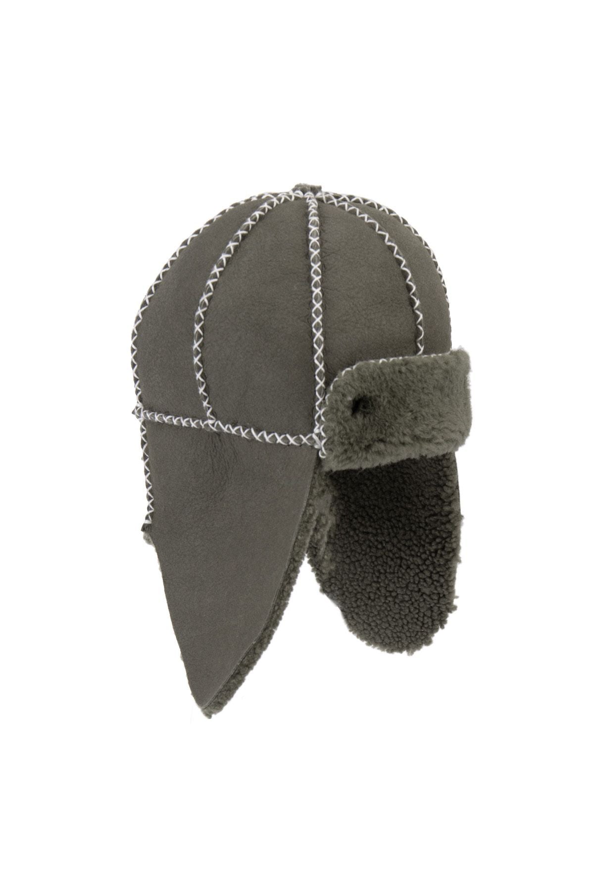 Hakiki Kürklü Bebek Şapkası 142102 Haki