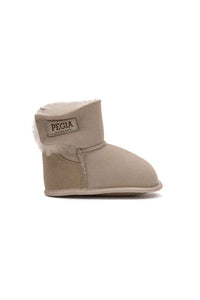 Genuine Fur Baby Hook-and-Loop Slipper 141220 Beige