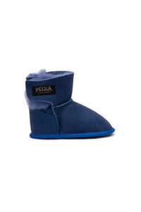 Genuine Fur Baby Hook-and-Loop Slipper 141220 Royal Blue