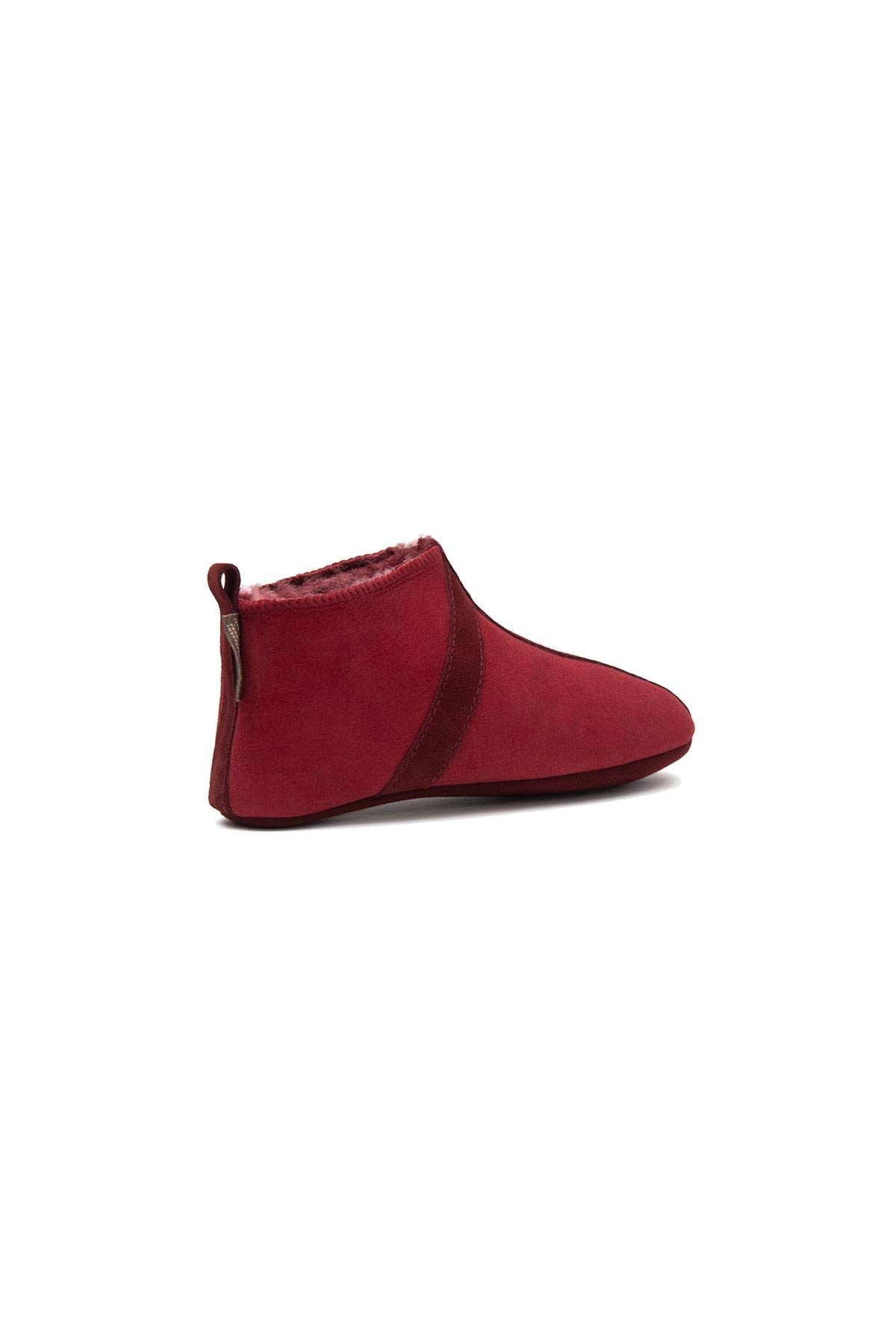 Hakiki Kürklü Çocuk Patiği 186100 Bordo