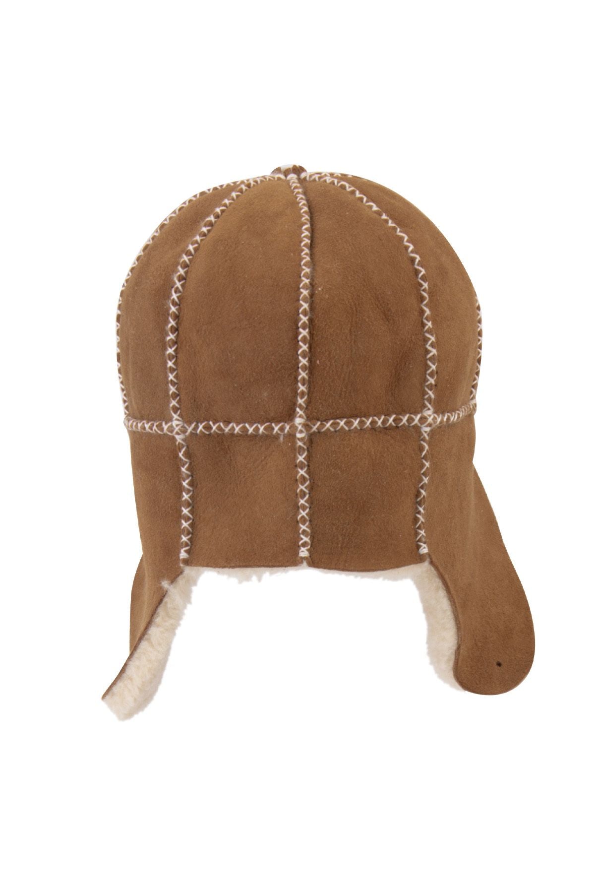 Hakiki Kürklü Çocuk Şapkası 142104 Camel