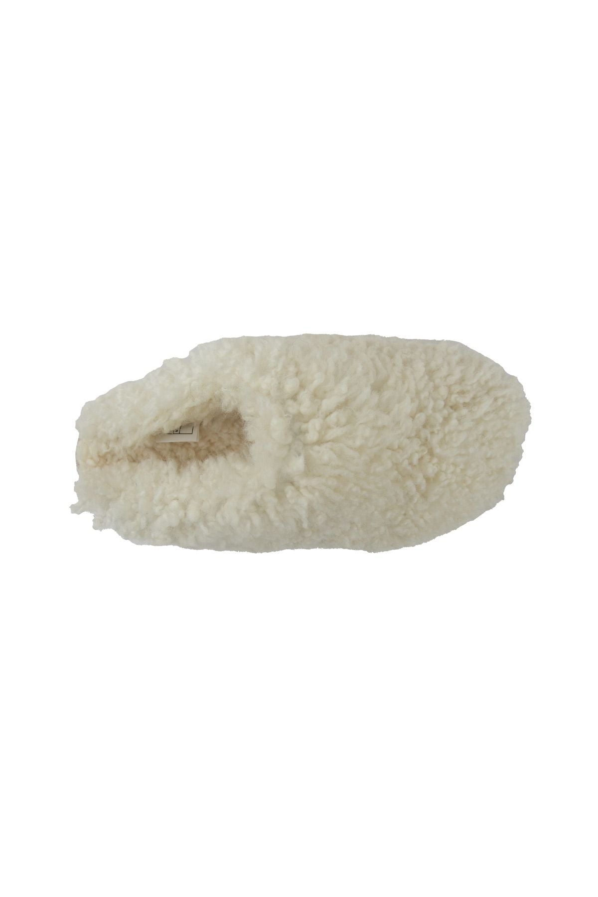 Hakiki Kürklü Ev Terliği 191213 Krem