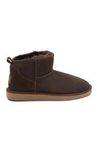 Women's Genuine Fur Mini Boots 191130 Brown