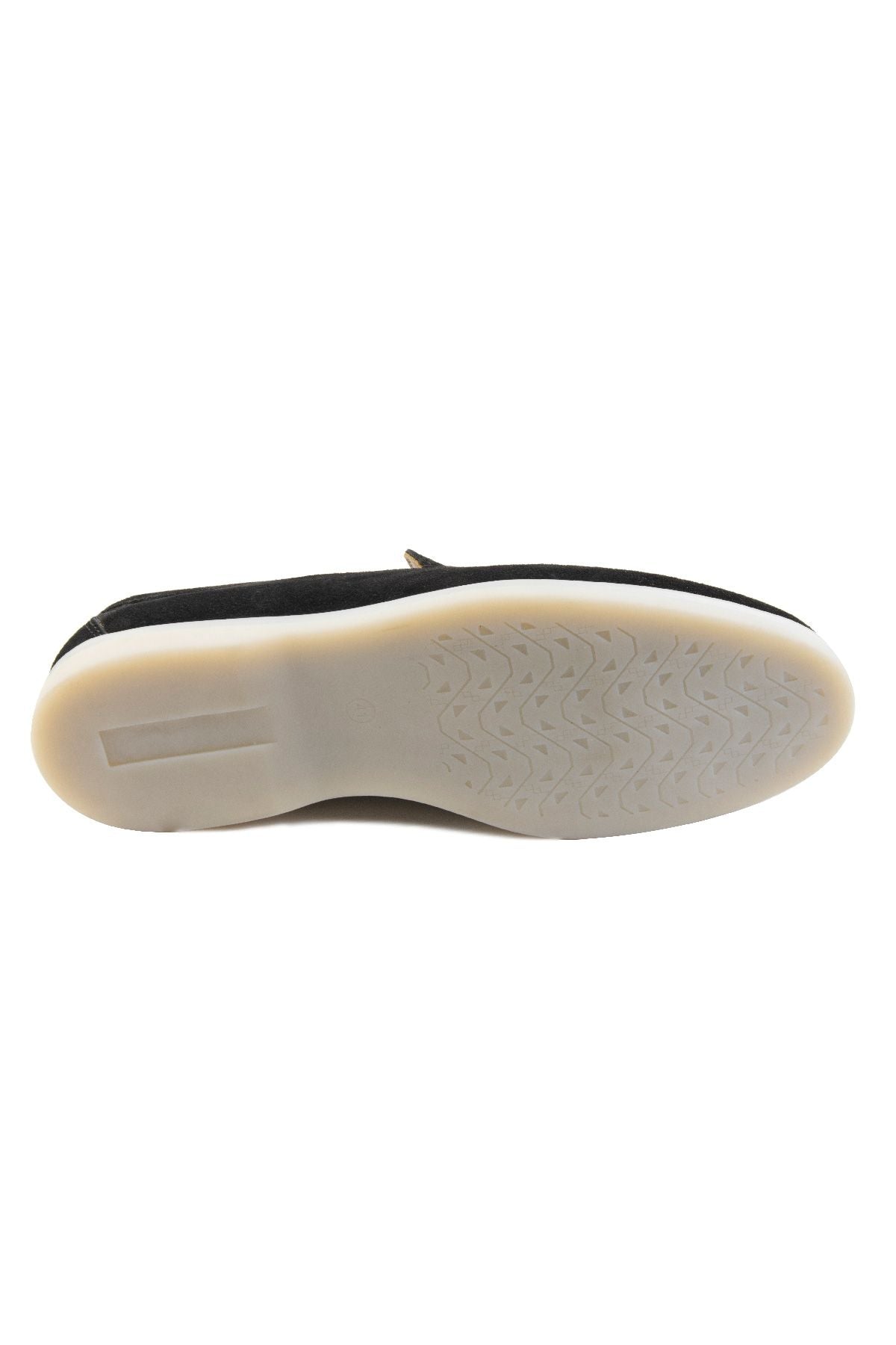 Hakiki Süet Erkek Düz Loafer 500911 Siyah