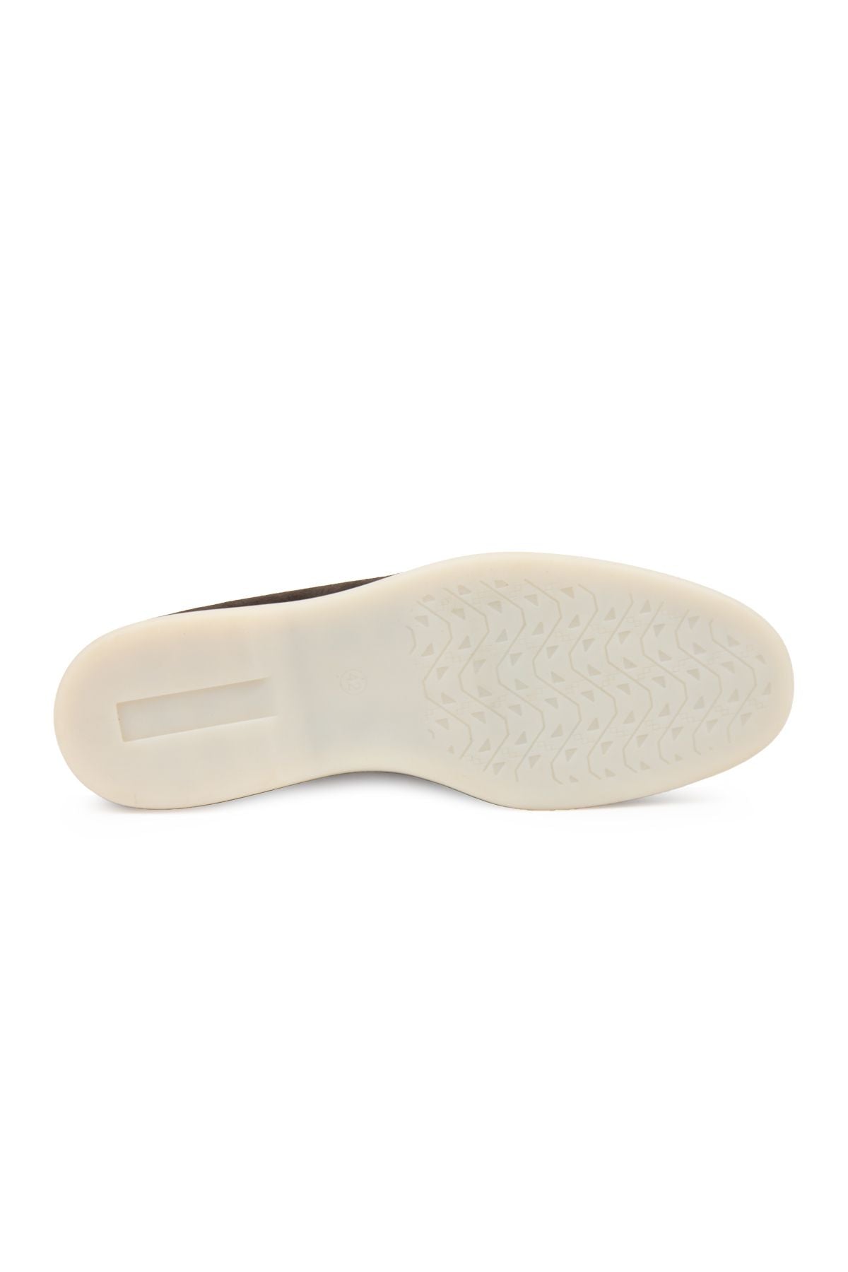 Hakiki Süet Erkek Düz Loafer 500911 Kahve