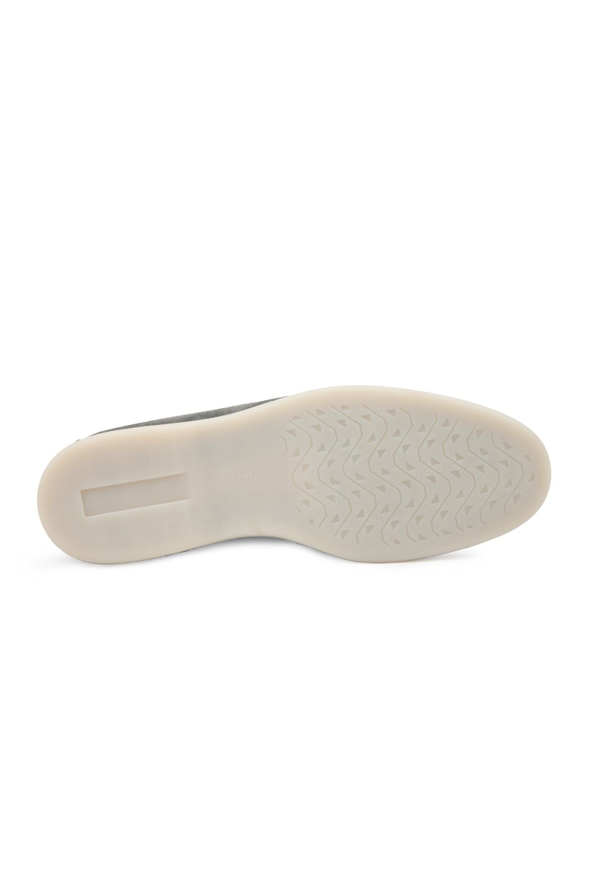 Hakiki Süet Erkek Düz Loafer 500911 Gri