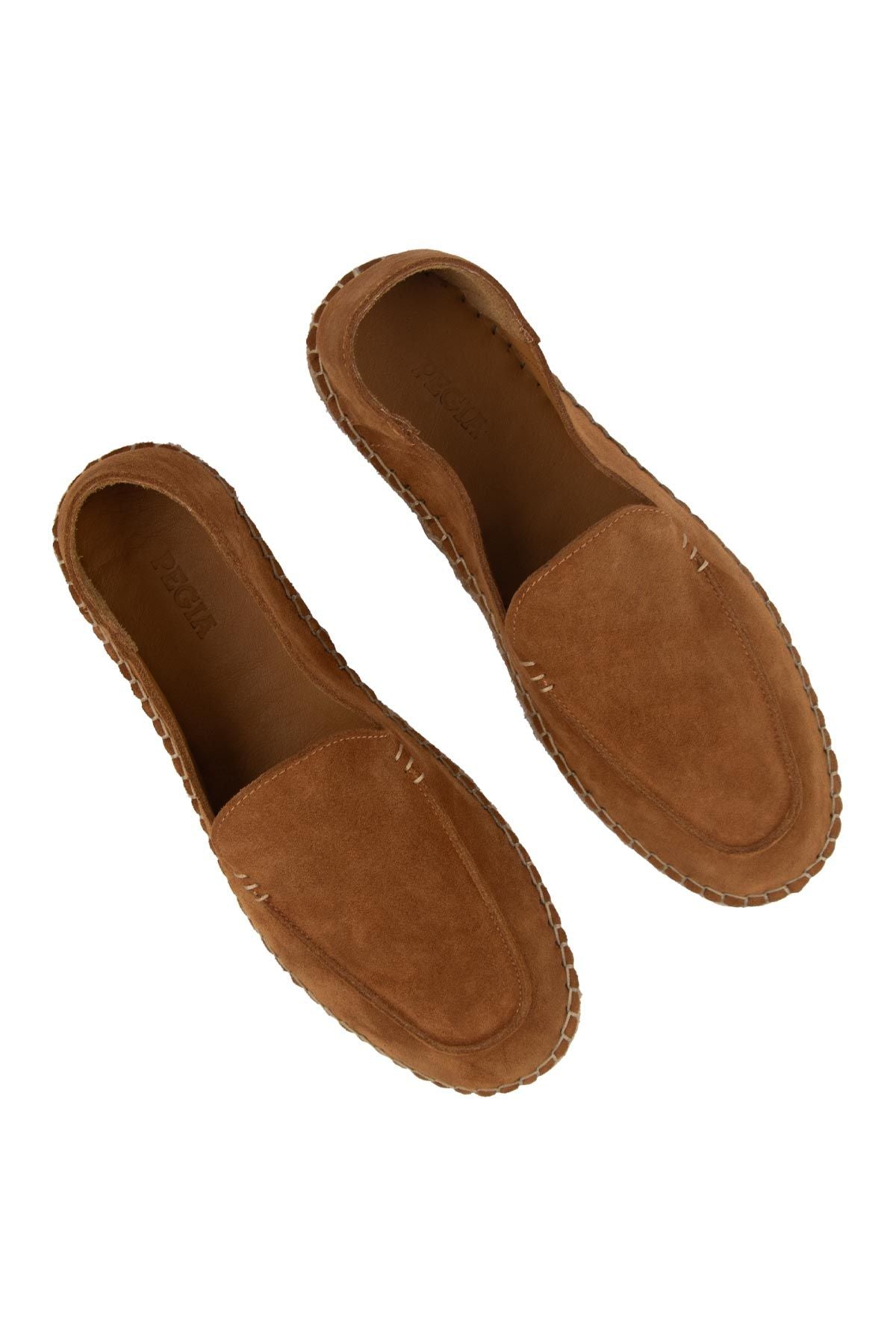 Hakiki Süet Erkek Espadril DG5024 Taba