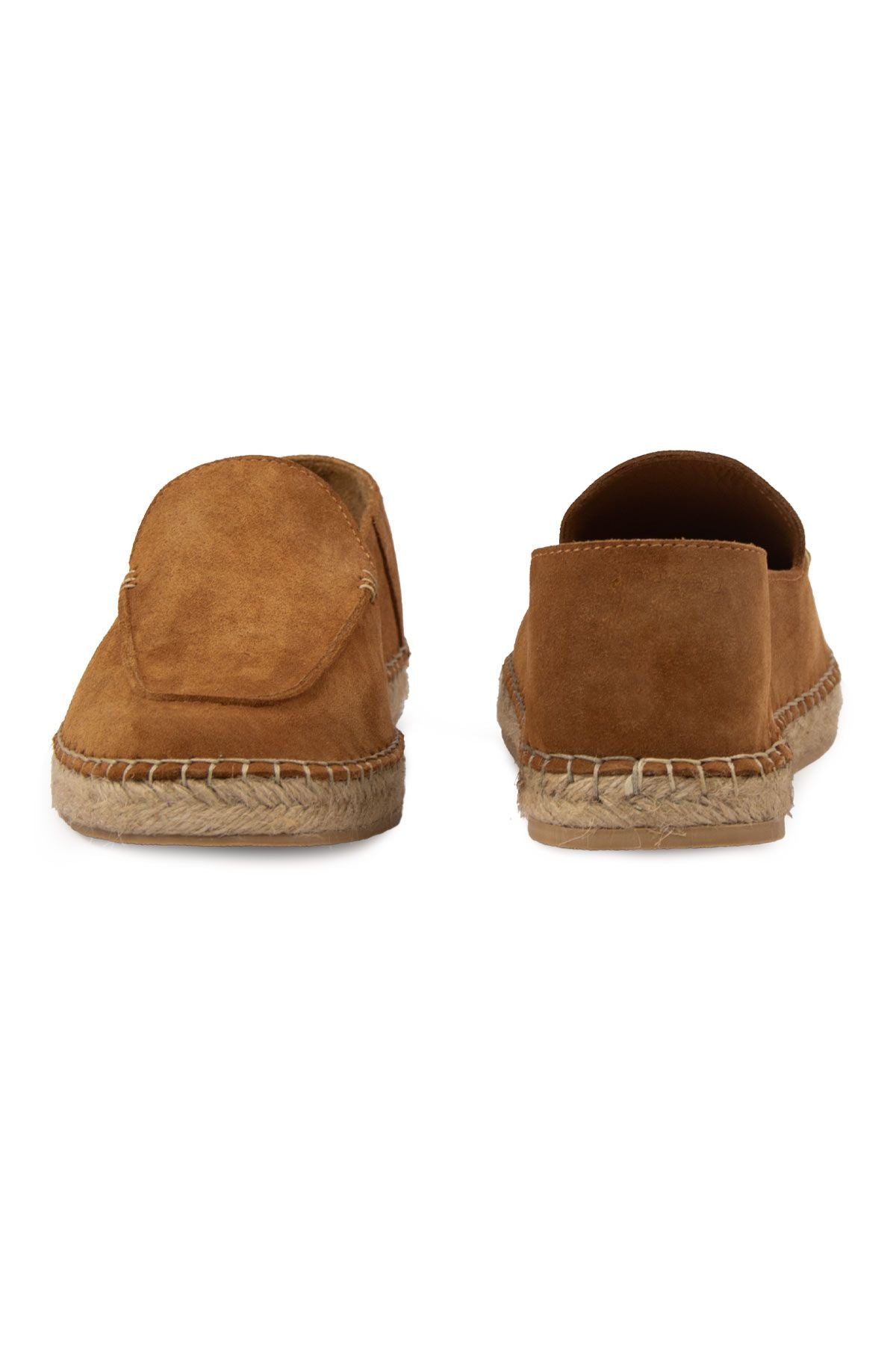 Hakiki Süet Erkek Espadril DG5024 Taba