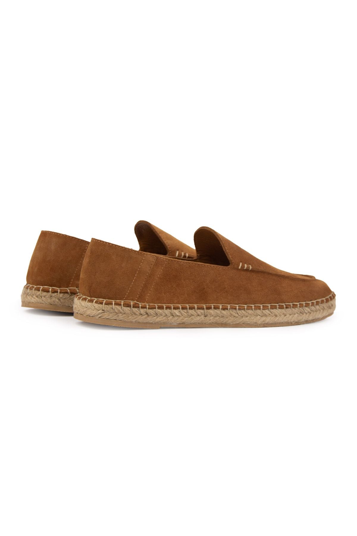 Hakiki Süet Erkek Espadril DG5024 Taba