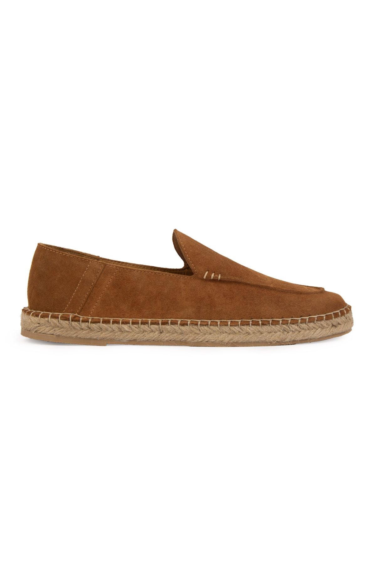 Hakiki Süet Erkek Espadril DG5024 Taba