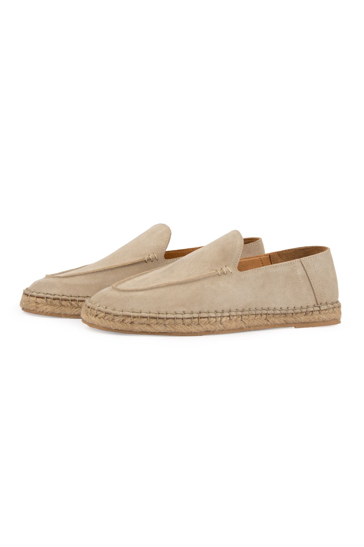 Hakiki Süet Erkek Espadril DG5024 Sahra