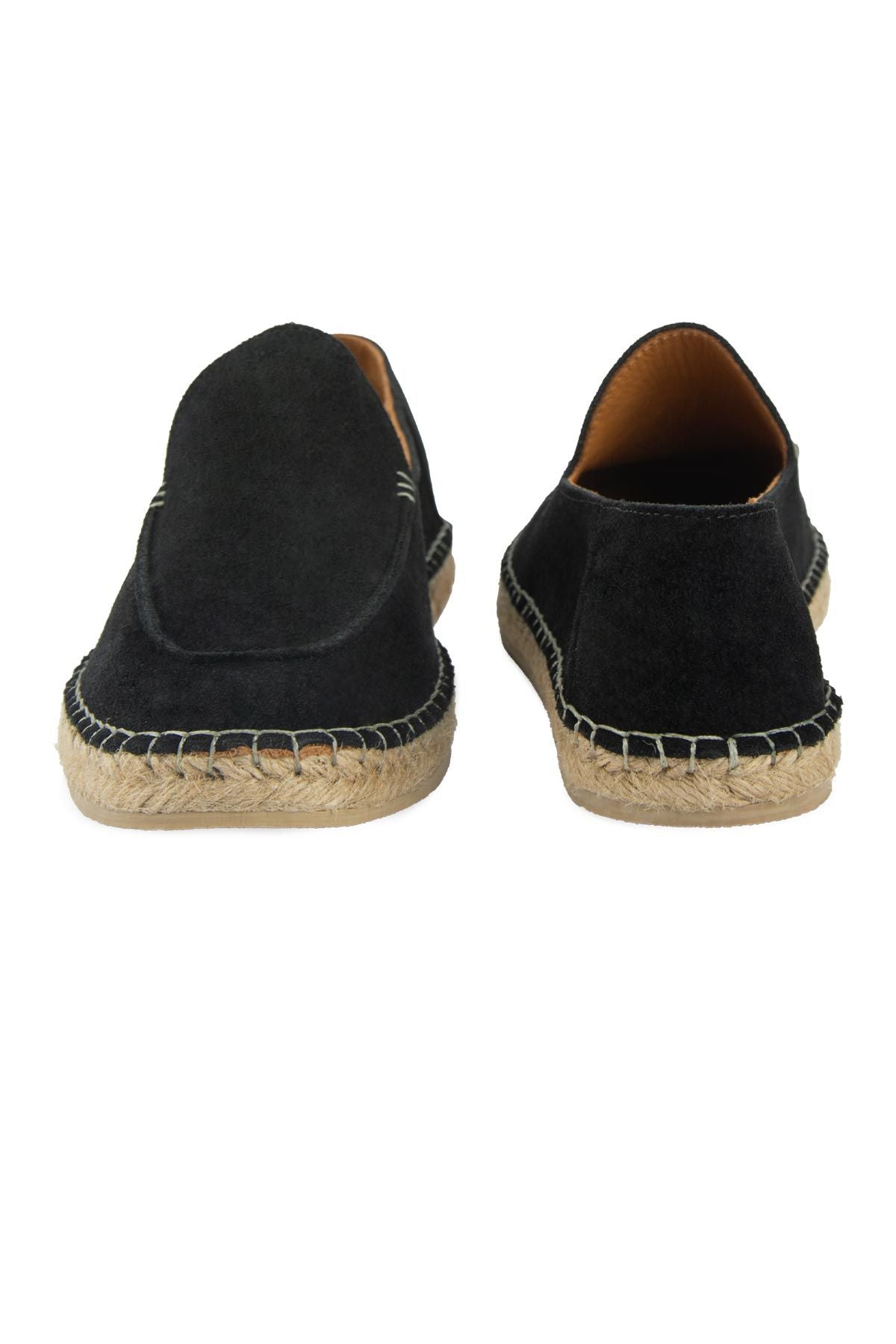 Hakiki Süet Erkek Espadril DG5024 Siyah