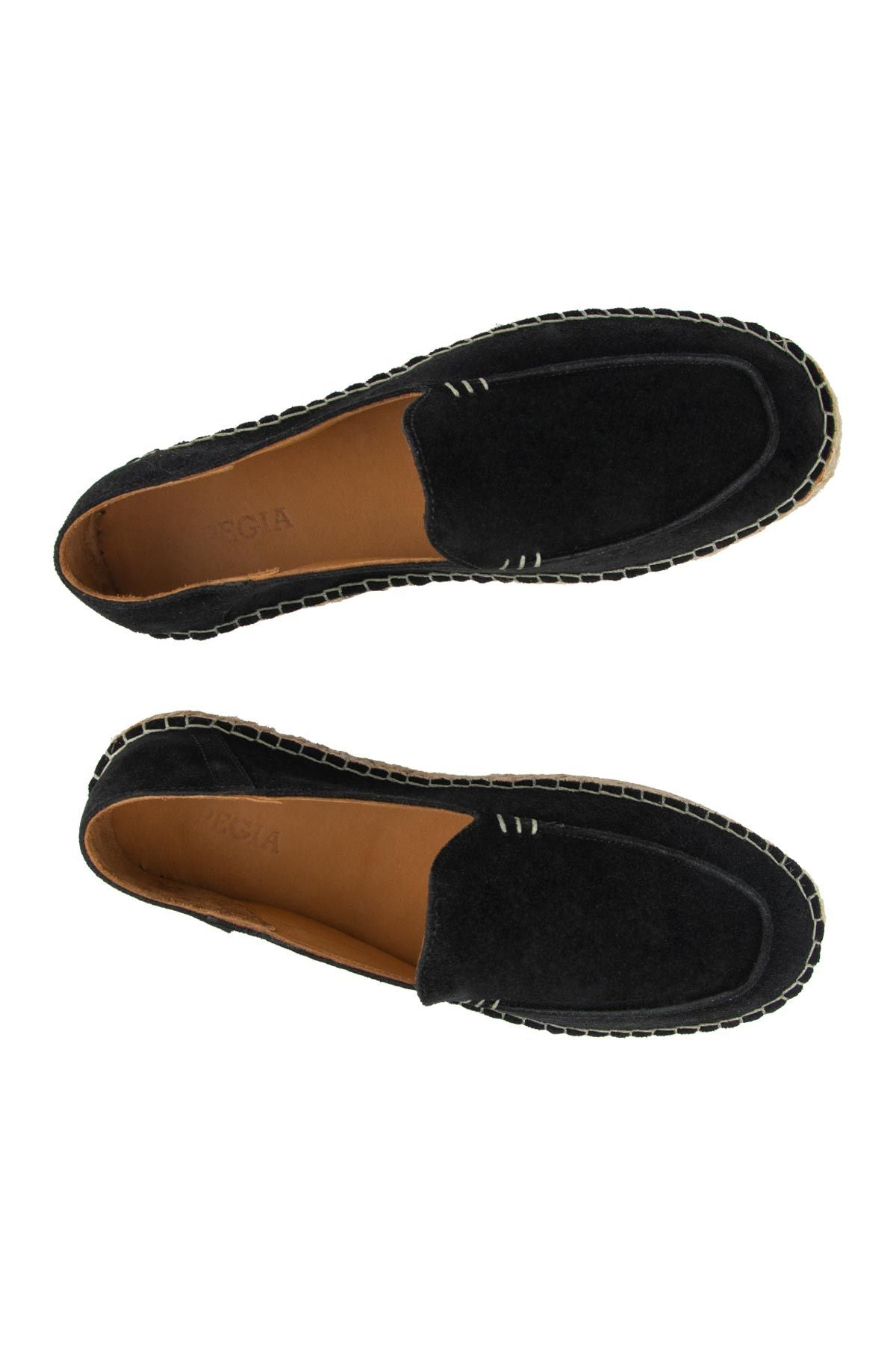 Hakiki Süet Erkek Espadril DG5024 Siyah