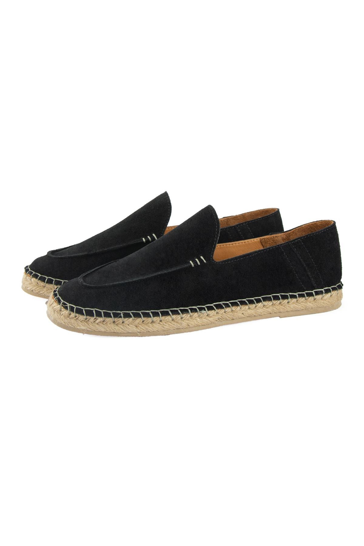 Hakiki Süet Erkek Espadril DG5024 Siyah