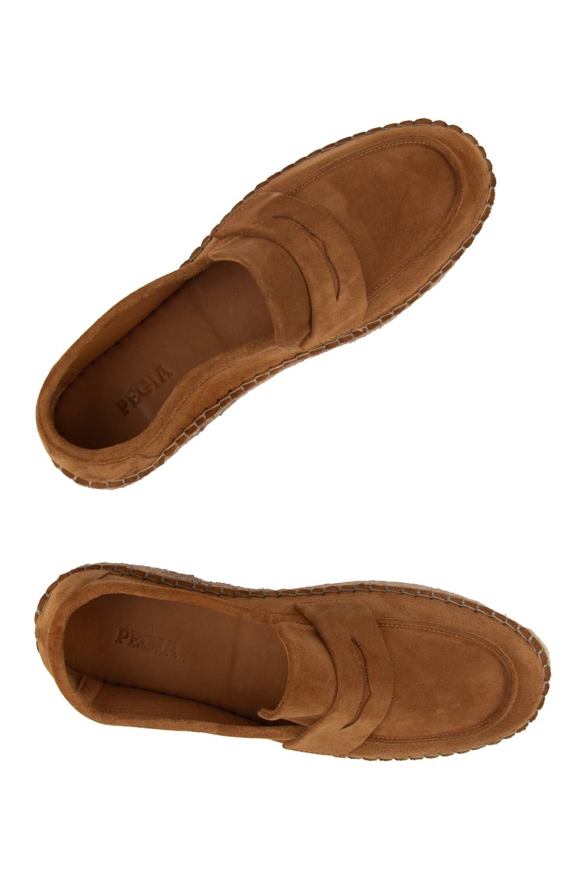 Hakiki Süet Erkek Espadril DG5025 Taba