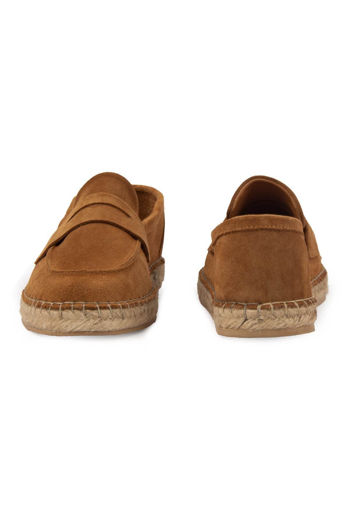 Hakiki Süet Erkek Espadril DG5025 Taba