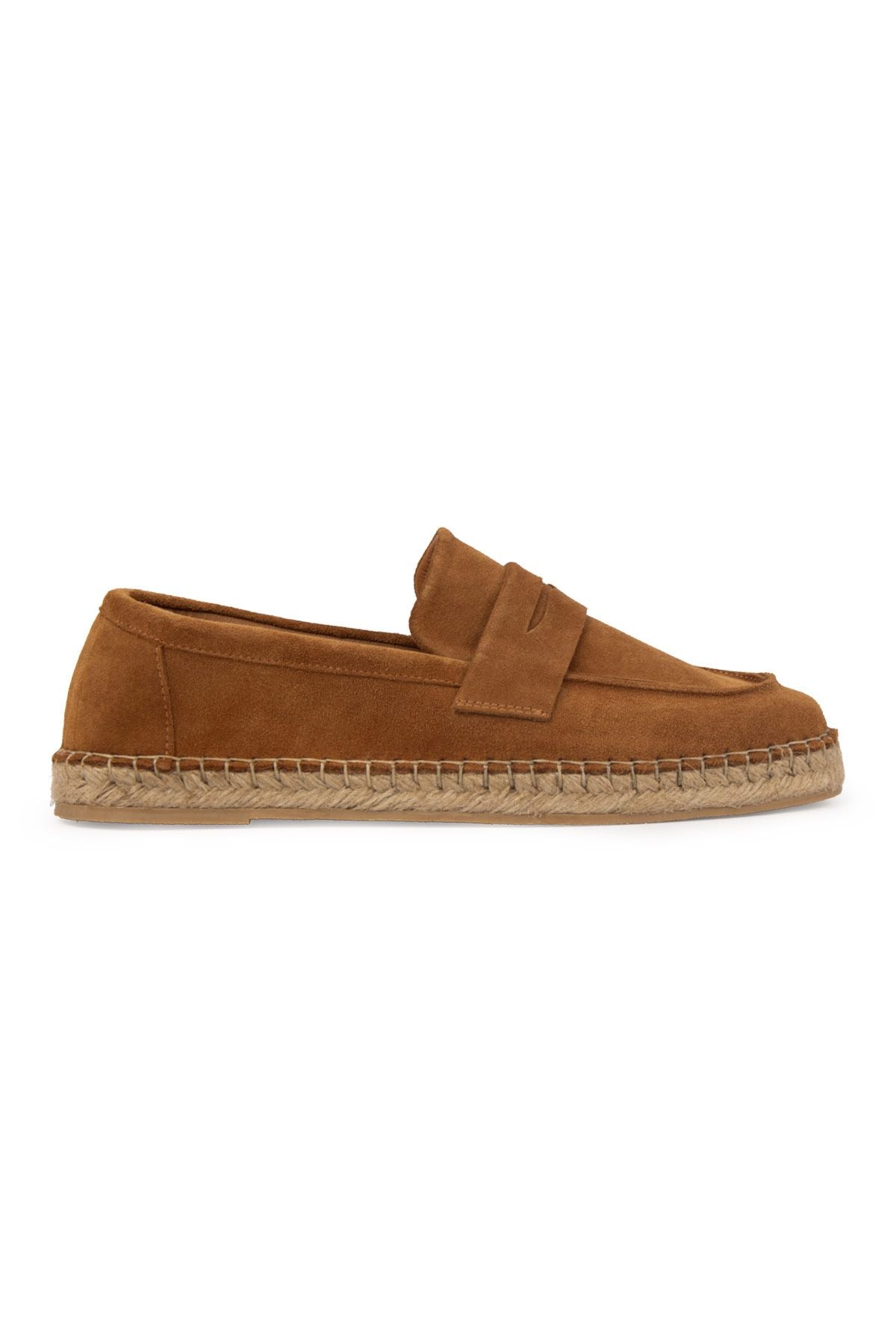 Hakiki Süet Erkek Espadril DG5025 Taba