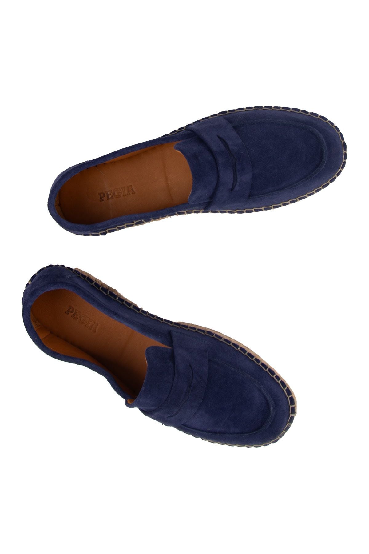 Hakiki Süet Erkek Espadril DG5025 Denim
