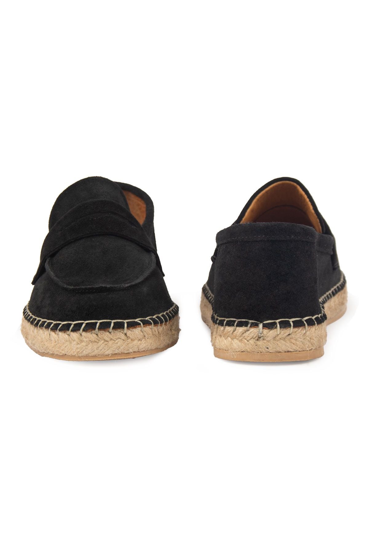 Hakiki Süet Erkek Espadril DG5025 Siyah