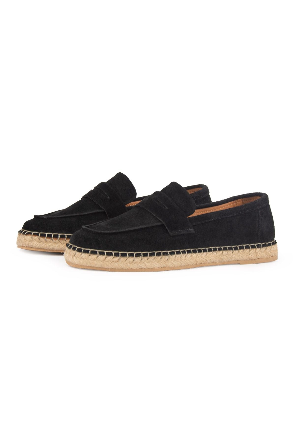 Hakiki Süet Erkek Espadril DG5025 Siyah