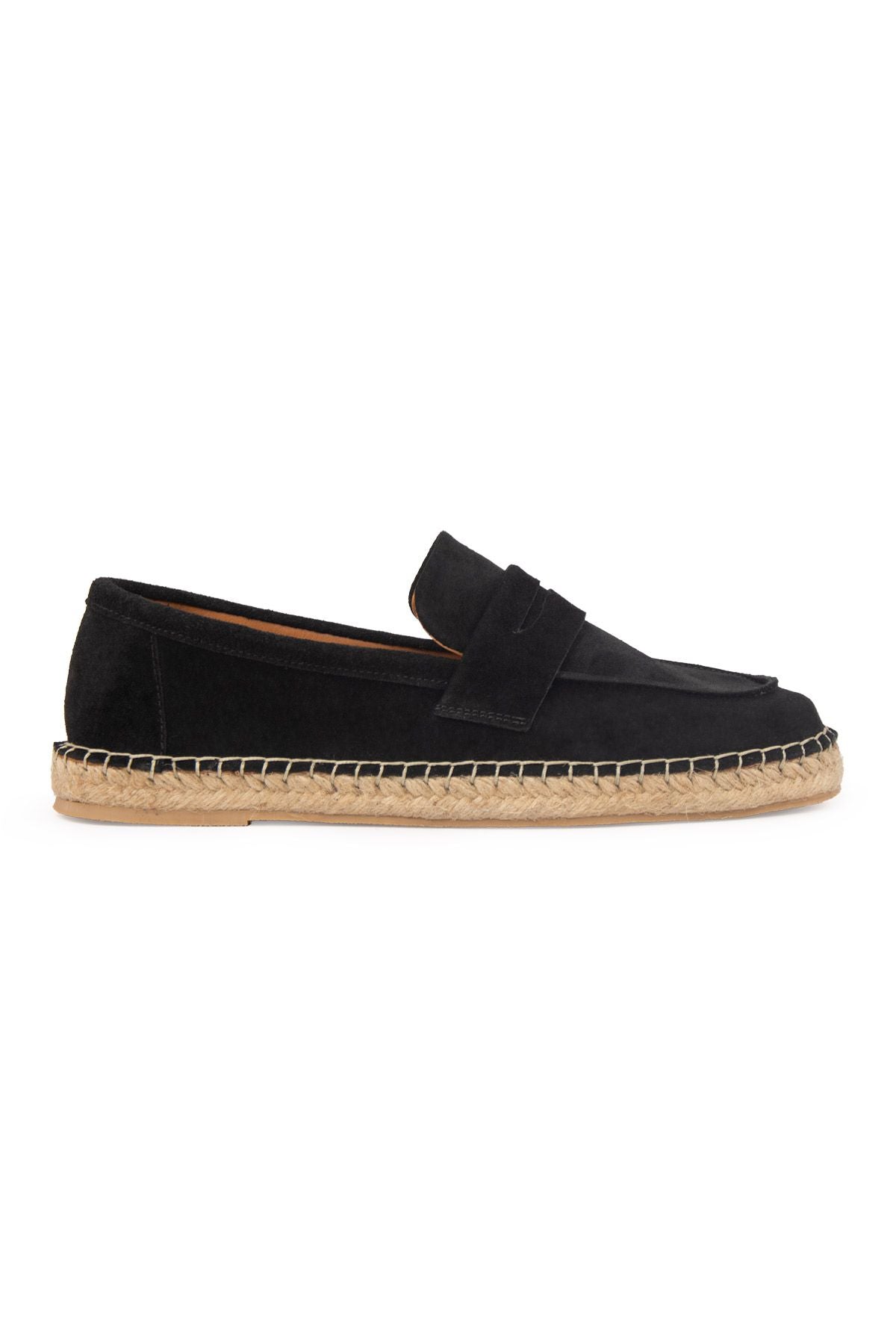 Hakiki Süet Erkek Espadril DG5025 Siyah
