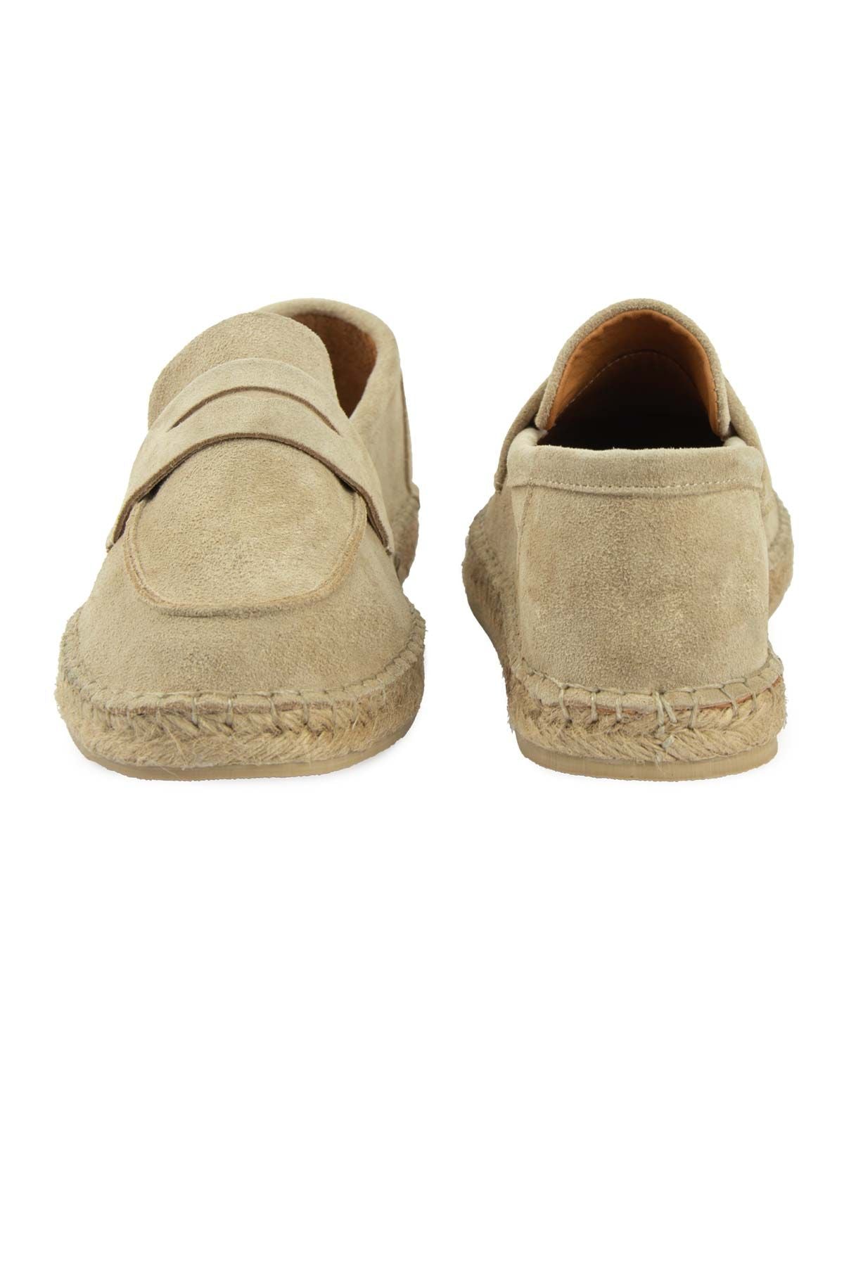 Hakiki Süet Erkek Espadril DG5025 Sahra