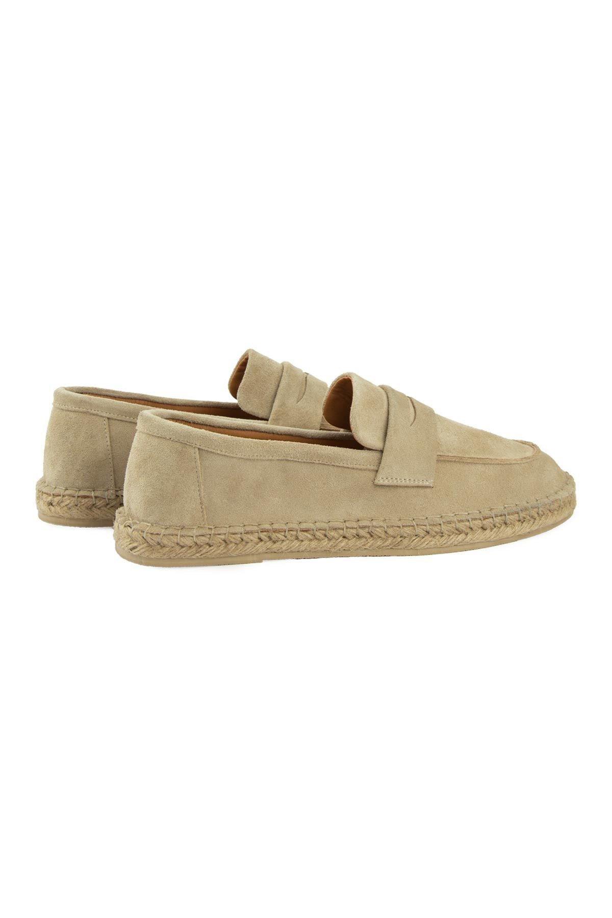Hakiki Süet Erkek Espadril DG5025 Sahra