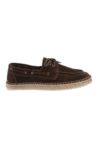 Genuine Suede Men's Espadrilles DG5026 Brown