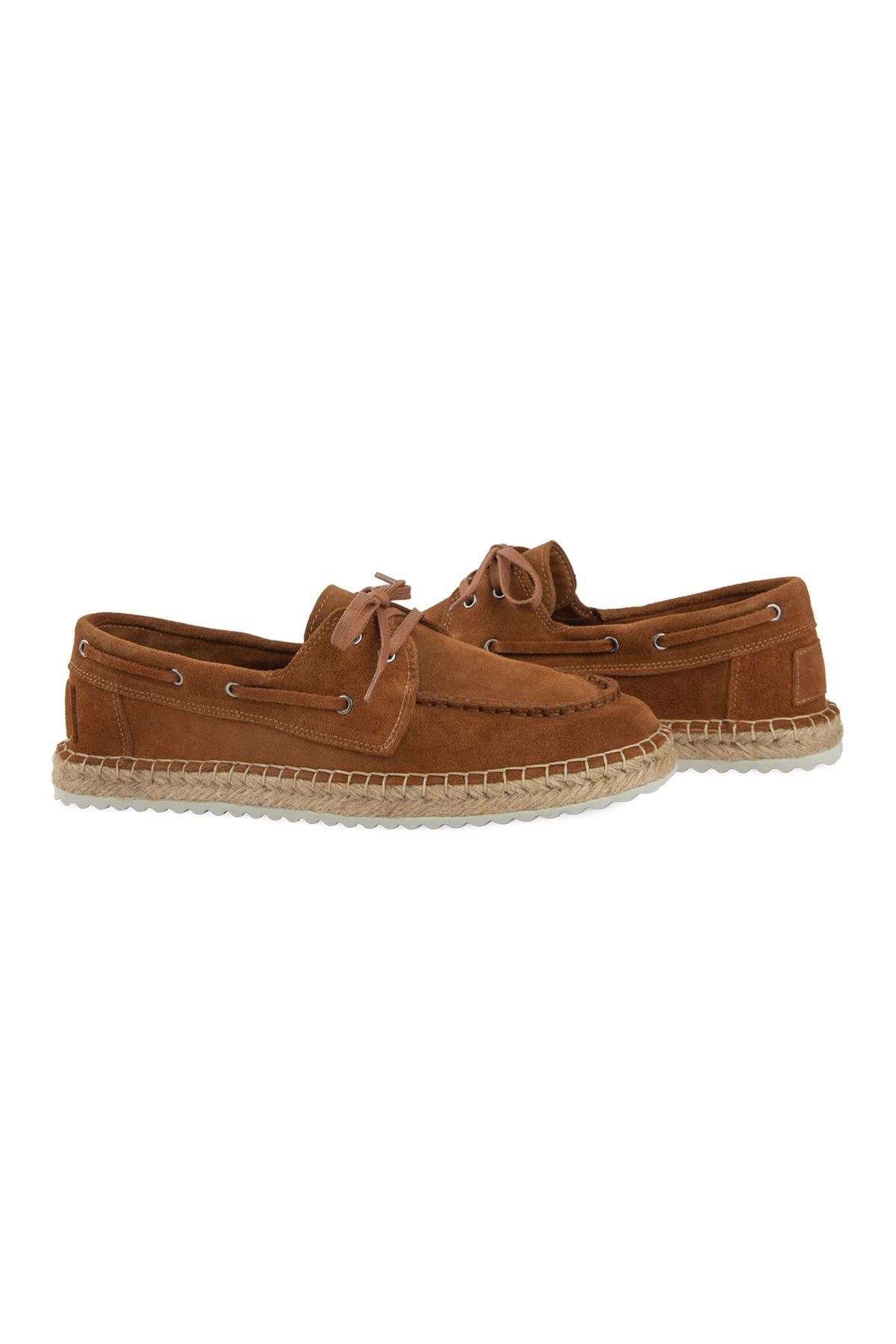 Hakiki Süet Erkek Espadril DG5026 Taba