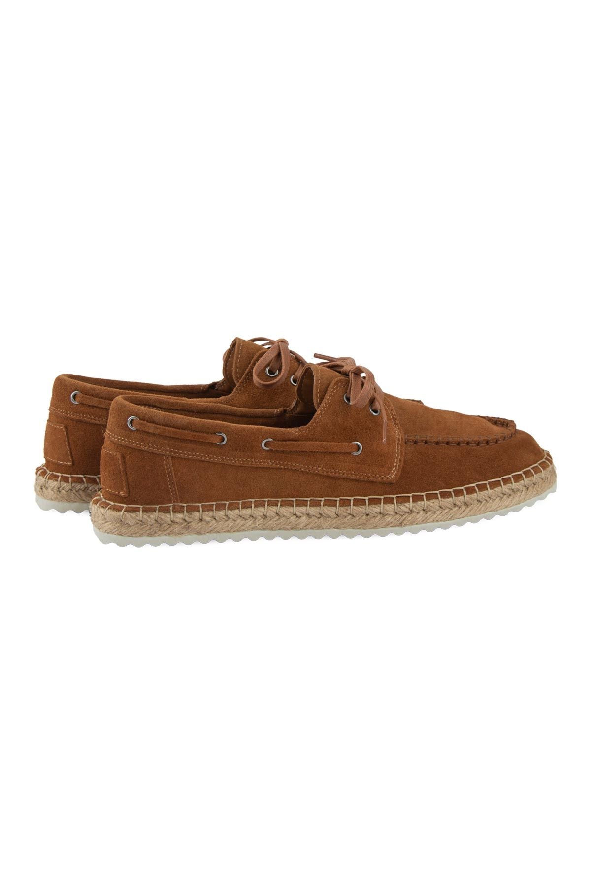 Hakiki Süet Erkek Espadril DG5026 Taba