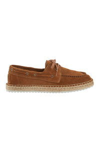 Genuine Suede Men's Espadrilles DG5026 Tobacco