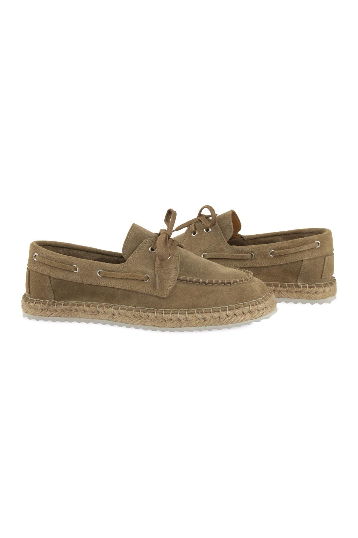 Hakiki Süet Erkek Espadril DG5026 Camel