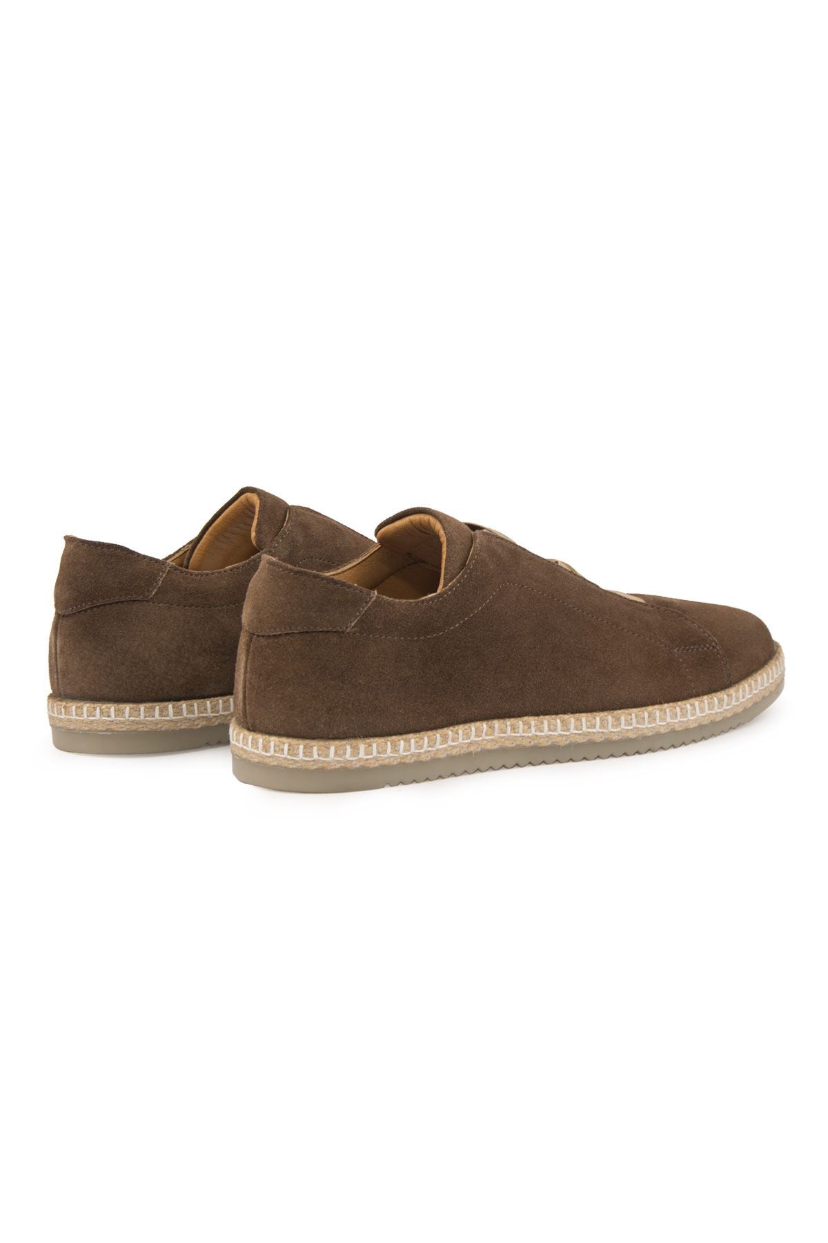 Hakiki Süet Erkek Espadril DG5031 Kahve