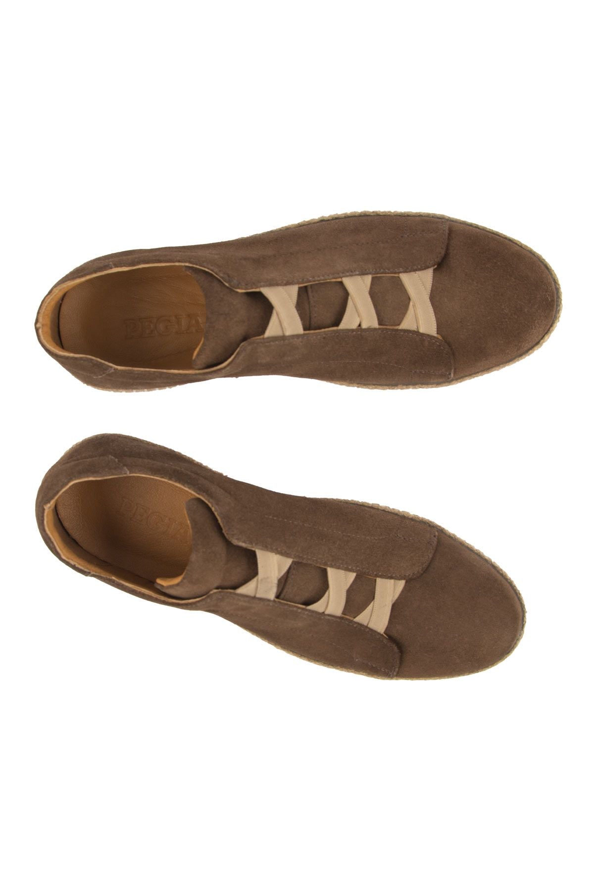 Hakiki Süet Erkek Espadril DG5031 Kahve