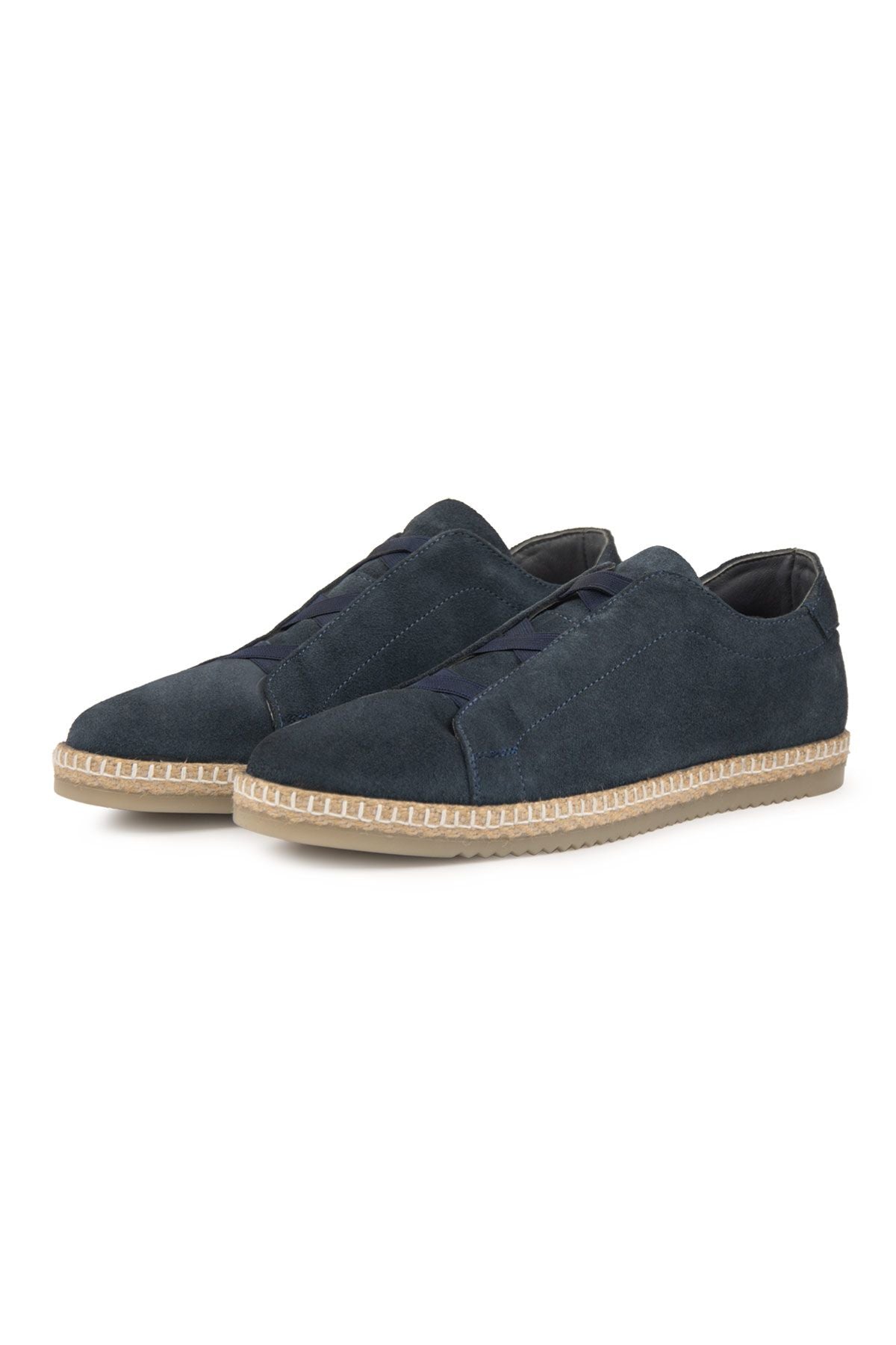 Hakiki Süet Erkek Espadril DG5031 Lacivert