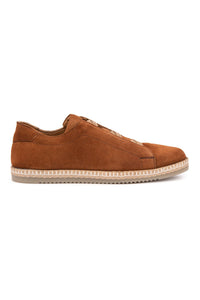 Genuine Suede Men's Espadrille DG5031 Tobacco