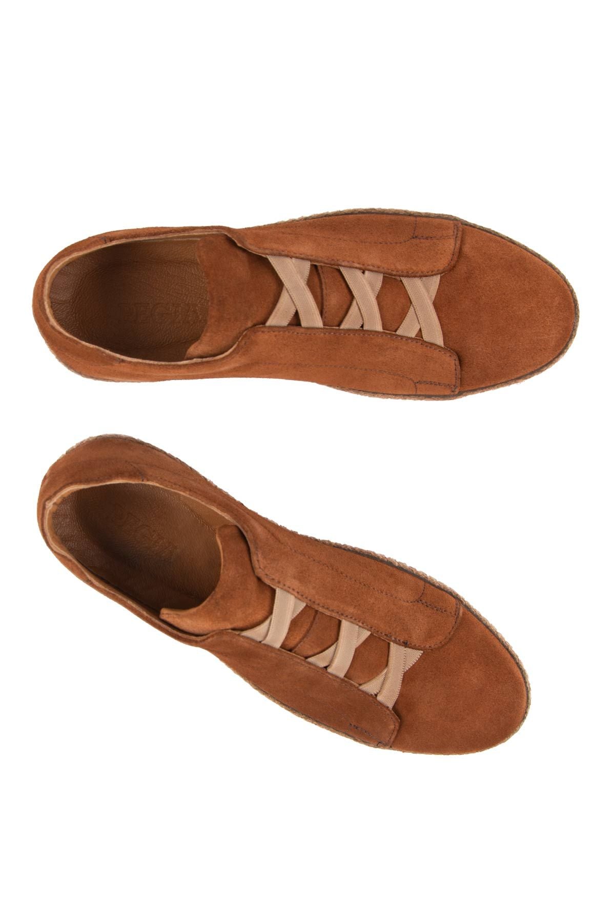 Hakiki Süet Erkek Espadril DG5031 Taba