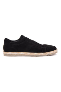 Genuine Suede Men's Espadrille DG5031 Black
